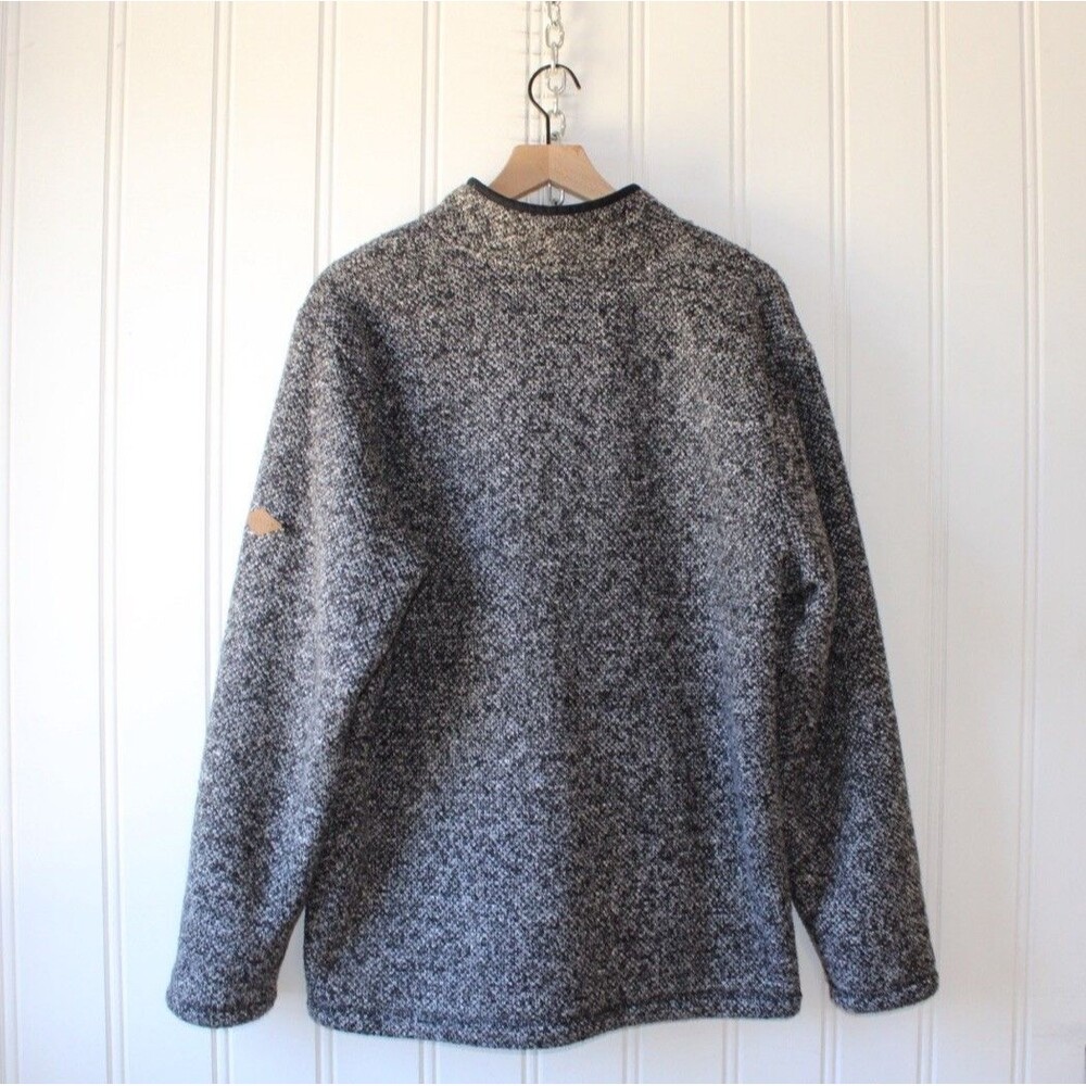 Orvis Brighton 1/4 Zip Sherpa Lined Pullover Mens XL Gray Knit Fleece Sweater - Picture 9 of 9